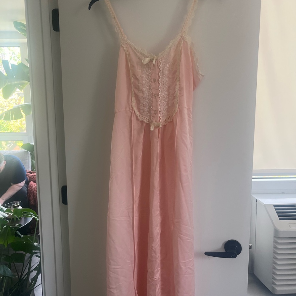 Dior Pink Chemise with Lace Detail